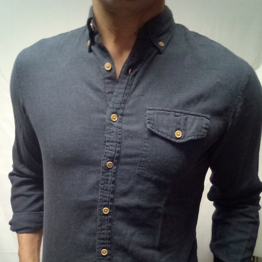 J.Crew soft denim color blue long sleeve shirt